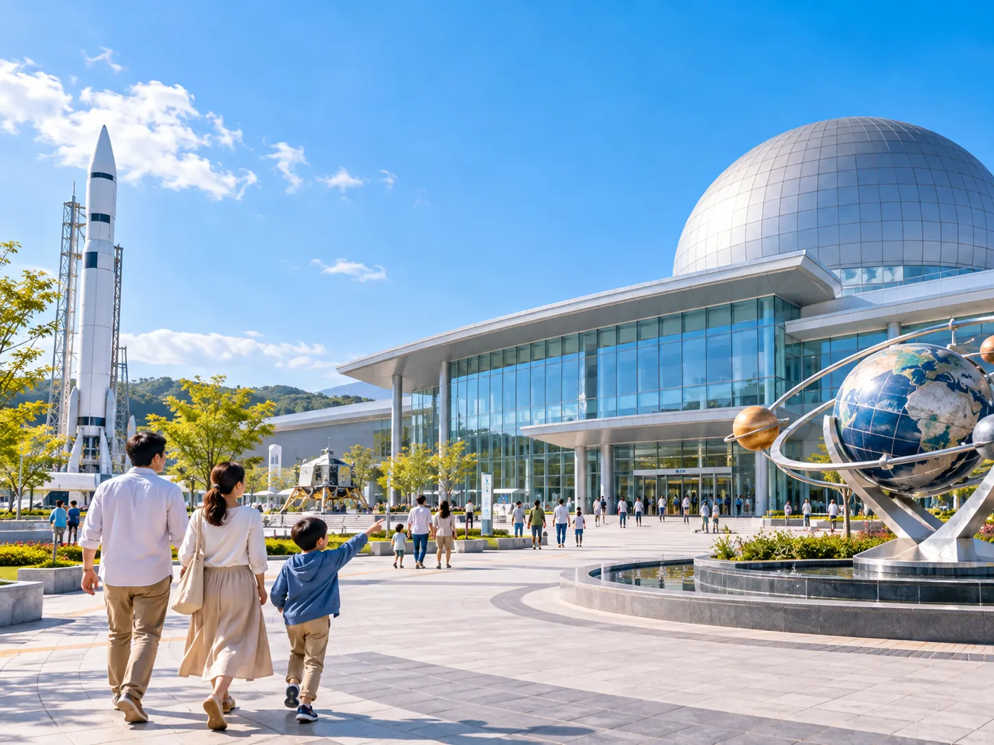 国立大邱科学館の建物と子ども向け展示