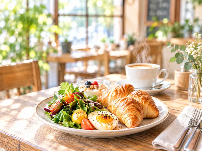 陽だまりのカフェの朝食プレート